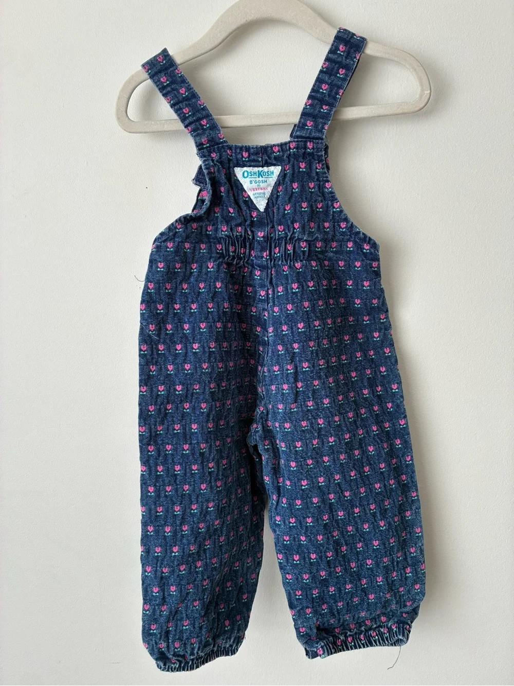 Vintage Oshkosh Overalls Girl’s 18 Months Made in the USA Union Tag